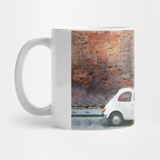 Vintage italian car in watercolor Mug